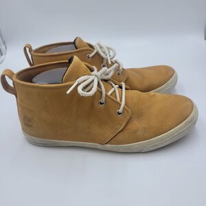 Timberland Hookset Camp Plain Toe Chukka Sneaker Boot Men's Size 9 M Wheat Brown